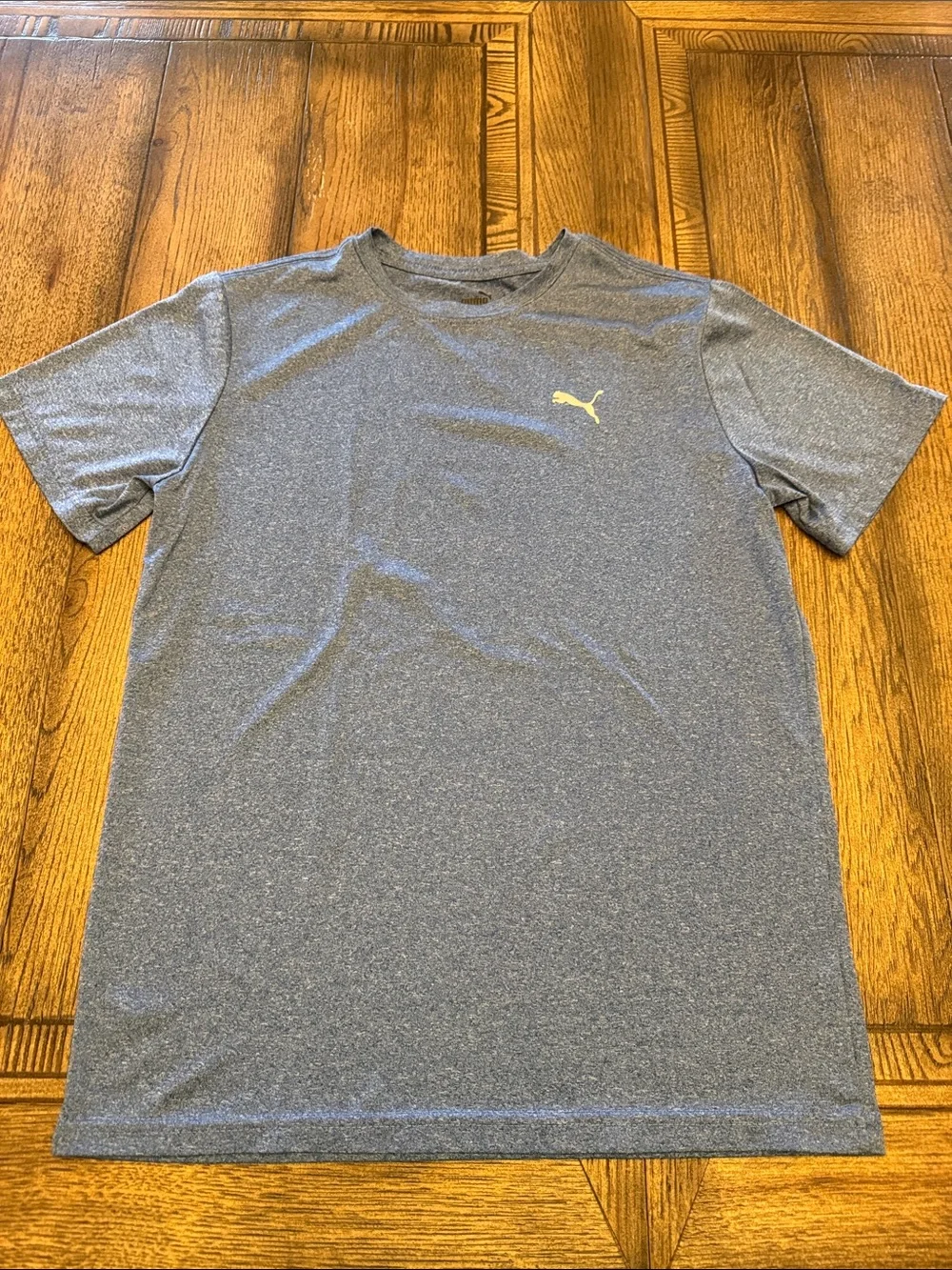 Puma Blue Heather Short Sleeve Performance Tee